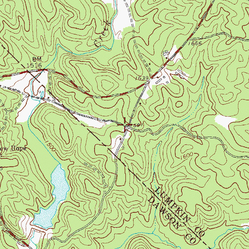 Topographic Map of Wier (historical), GA