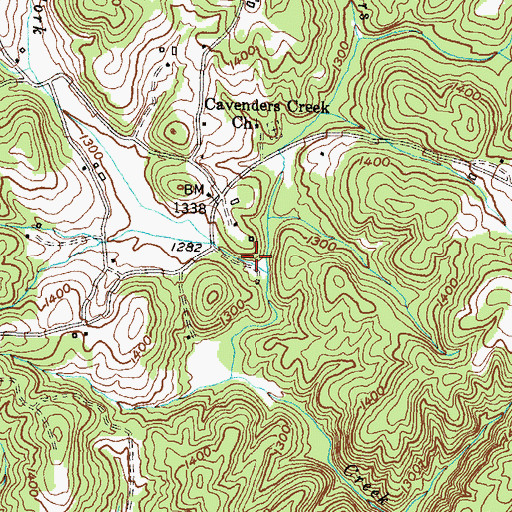Topographic Map of Wild (historical), GA