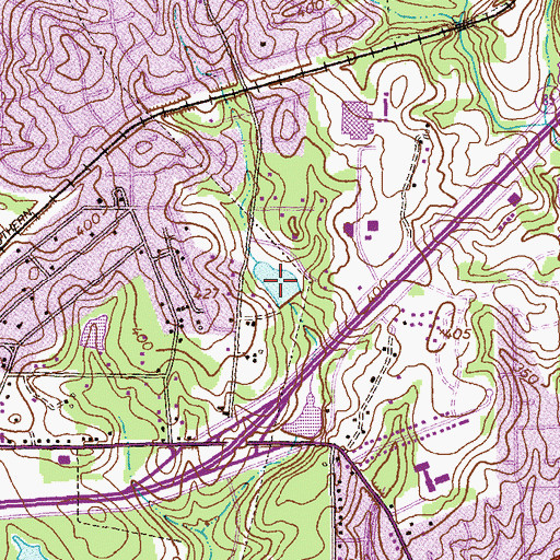 Topographic Map of Lake Arrowhead, GA