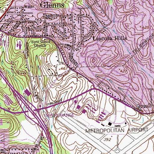Topographic Map of Britt David Park, GA