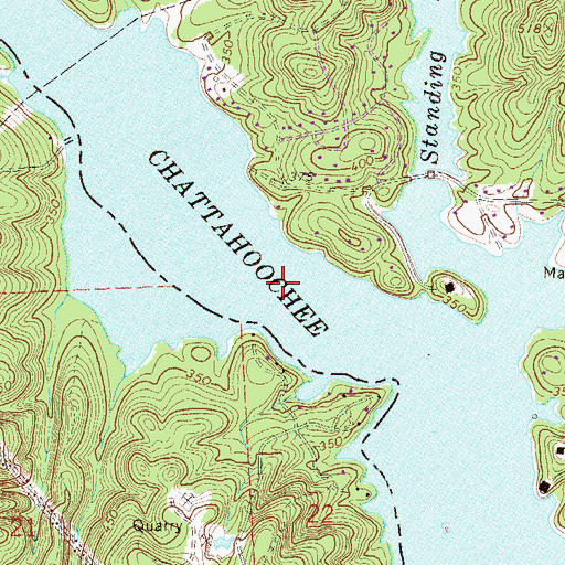 Topographic Map of Byrd Island (historical), GA