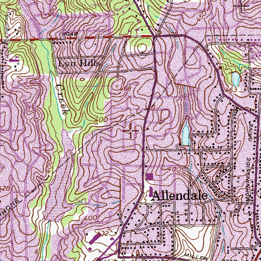 Topographic Map of Candlestick, GA