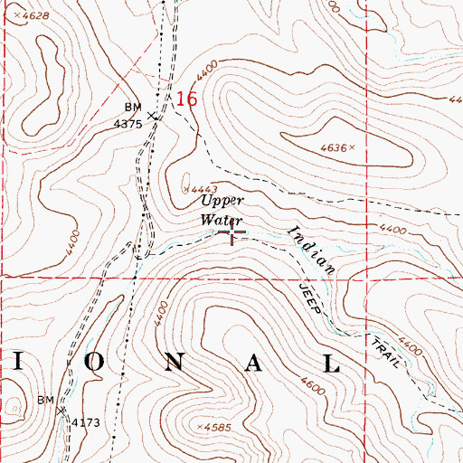 Topographic Map of Upper Water, AZ