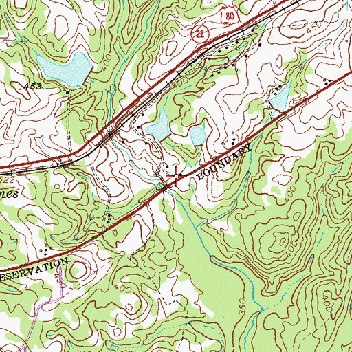 Topographic Map of Commonwealth (historical), GA