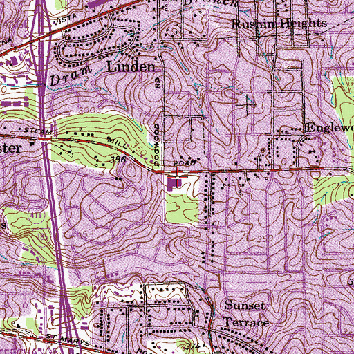 Topographic Map of Dimon Elementary School, GA