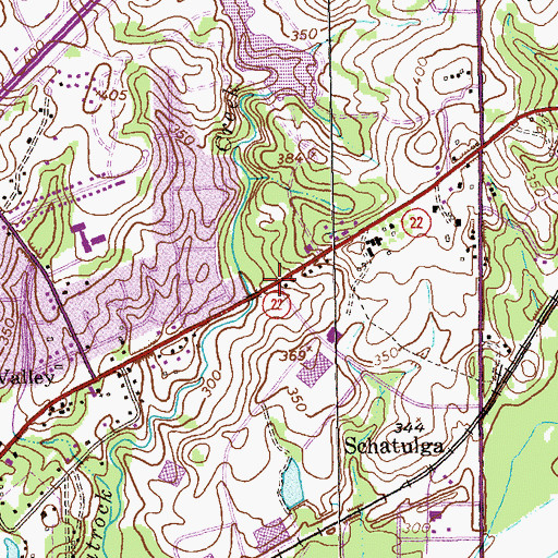 Topographic Map of Farmington, GA