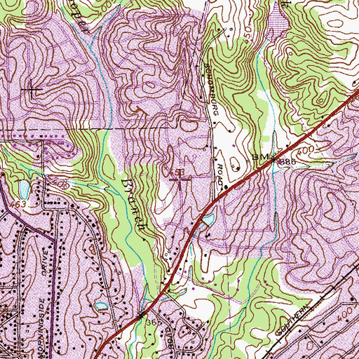 Topographic Map of Hearthstone, GA