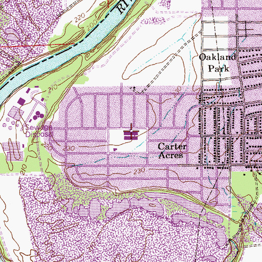 Topographic Map of Key Elementary School, GA