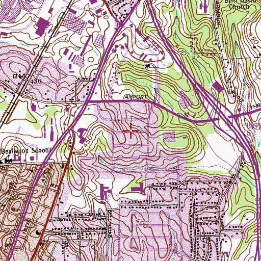 Topographic Map of Kingston, GA