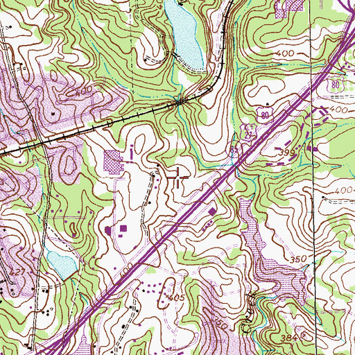 Topographic Map of Metro Trade Industrial Park, GA