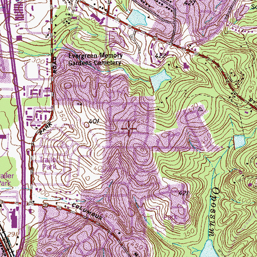 Topographic Map of Mount Vernon, GA