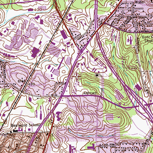 Topographic Map of North Kingston, GA