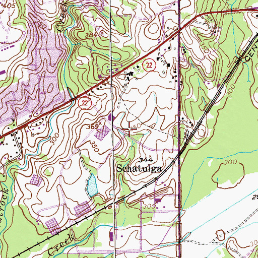 Topographic Map of Quick Start Vocational School, GA