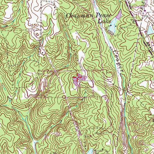 Topographic Map of William Henry Shaw High School, GA