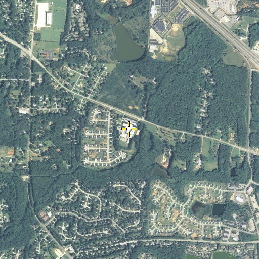 Aerial/Satellite Image of Flat Shoals Elementary School, GA