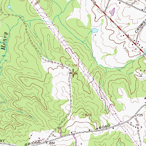 Topographic Map of Friendship Church (historical), GA