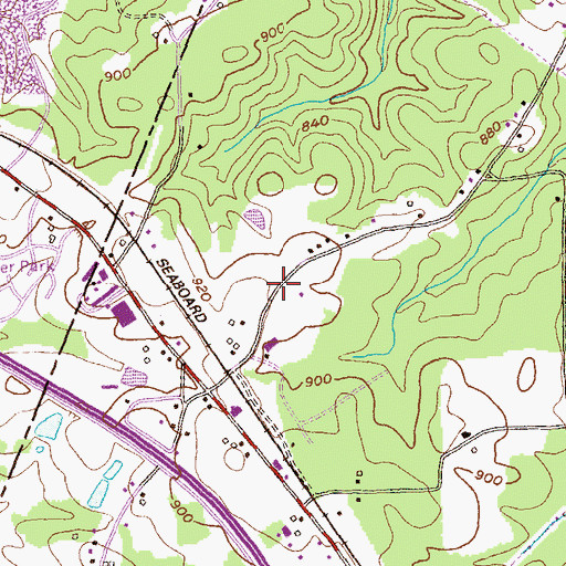 Topographic Map of Lakeview Church, GA