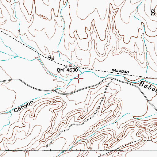 Topographic Map of Vaughn Canyon, AZ