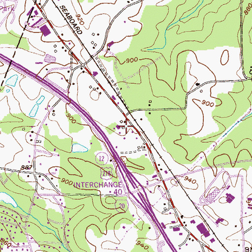 Topographic Map of Philadelphia Church, GA