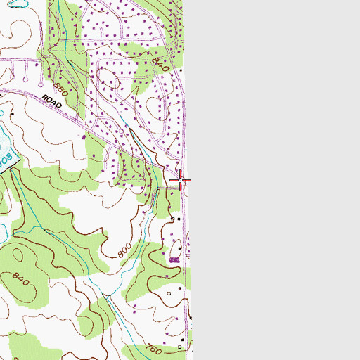 Topographic Map of Rockdale Alliance Church, GA
