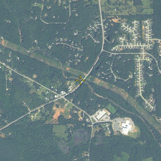 Aerial/Satellite Image of Sims Bridge, GA