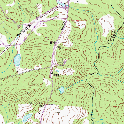 Topographic Map of Georgia International Horse Park, GA