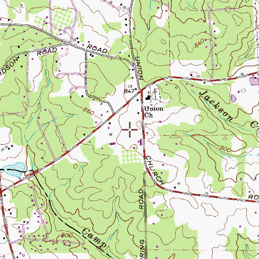 Topographic Map of Richardson Park, GA