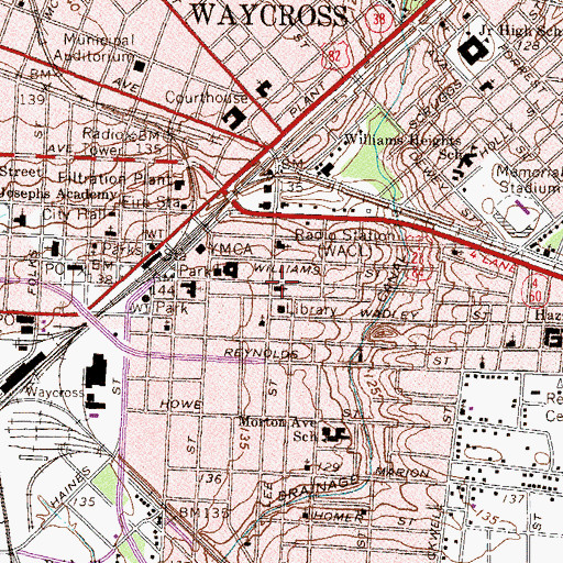 Topographic Map of The Church of Jesus Christ of Latter Day Saints, GA