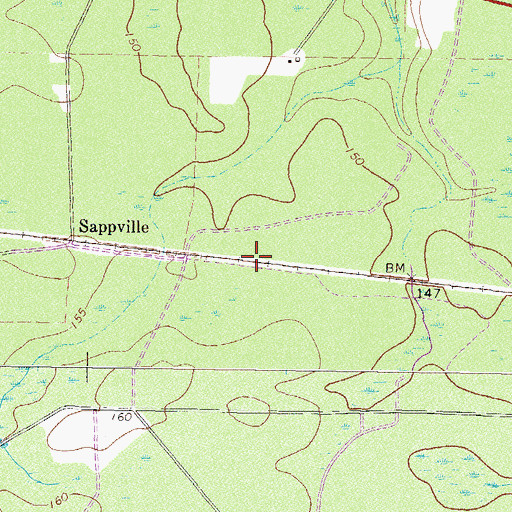 Topographic Map of Viviani, GA