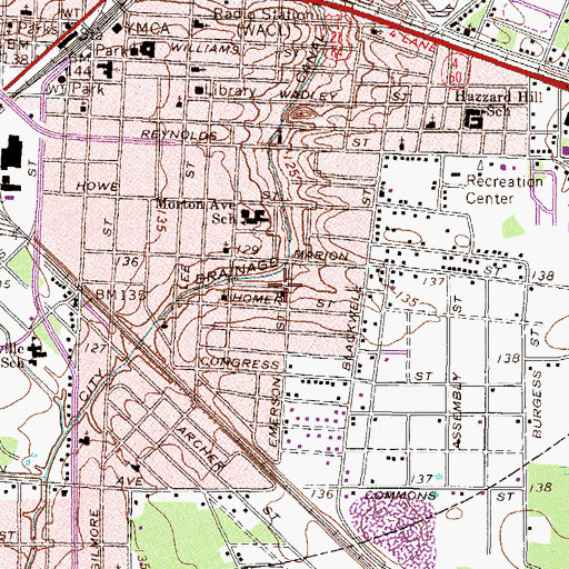 Topographic Map of Zion Rest Primitive Baptist Church, GA