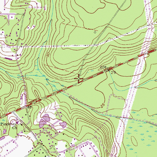 Topographic Map of Centerville (historical), GA
