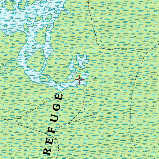 Topographic Map of House Lake, GA