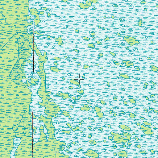 Topographic Map of Long Lake, GA