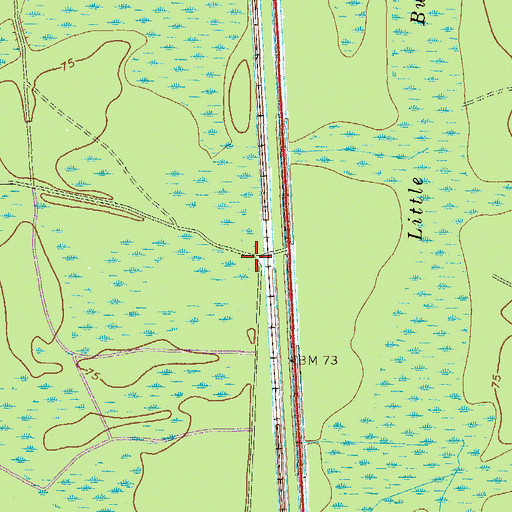 Topographic Map of Petersons (historical), GA