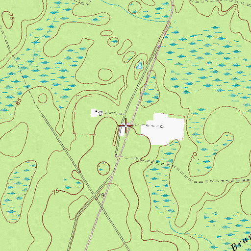 Topographic Map of Petty School (historical), GA