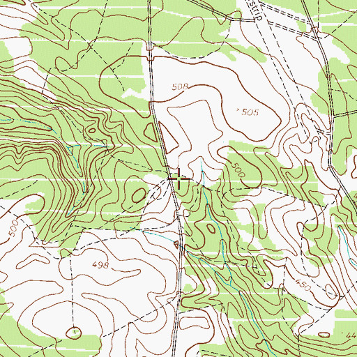 Topographic Map of Avington School (historical), GA