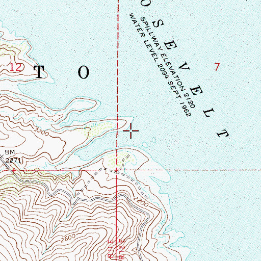 Topographic Map of Vineyard Canyon, AZ