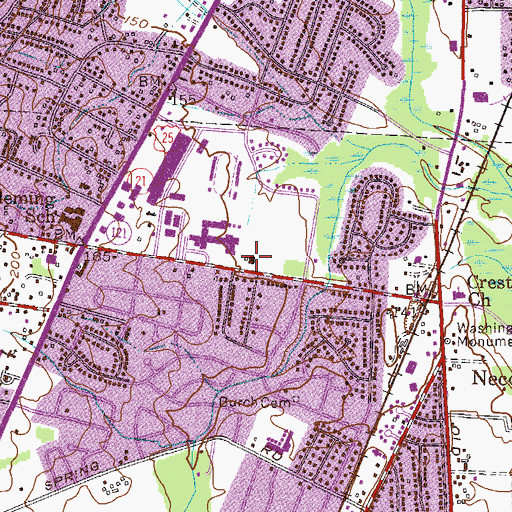 Topographic Map of Jeff Maxwell Branch Augusta-Richmond County Public Library, GA