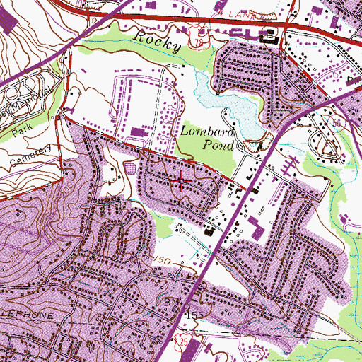Topographic Map of Kendan Park, GA