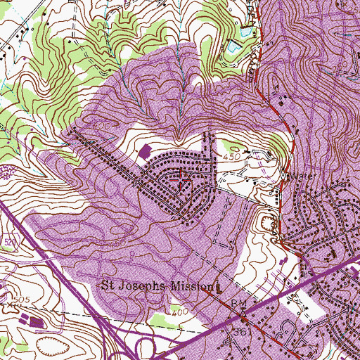 Topographic Map of Laurel Hill, GA