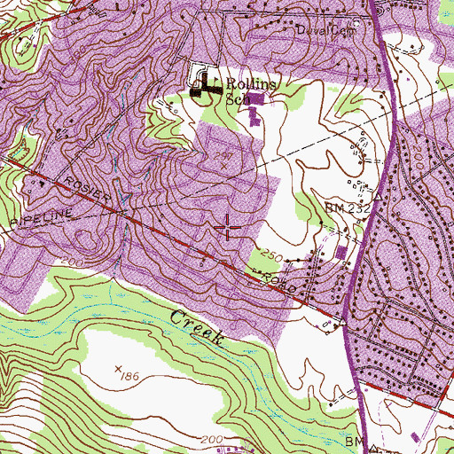 Topographic Map of Mount Vernon, GA