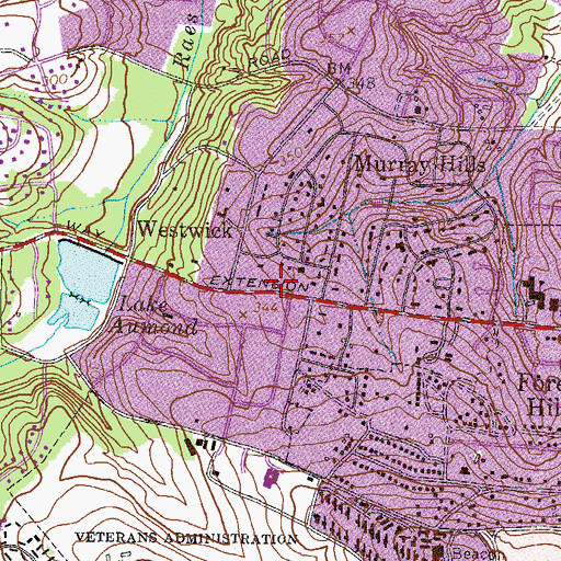 Topographic Map of Murray Hill School (historical), GA