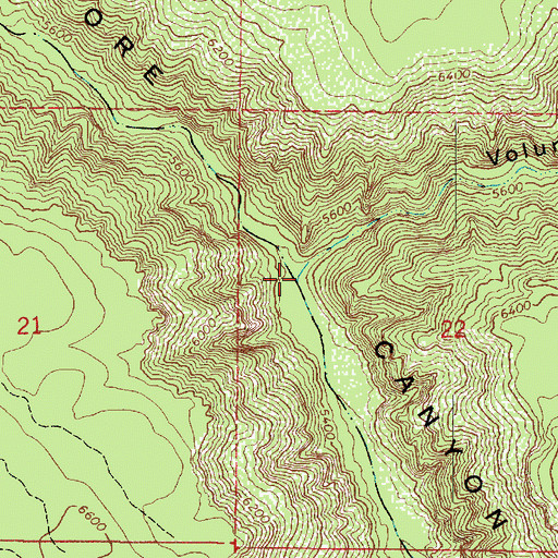 Topographic Map of Volunteer Wash, AZ