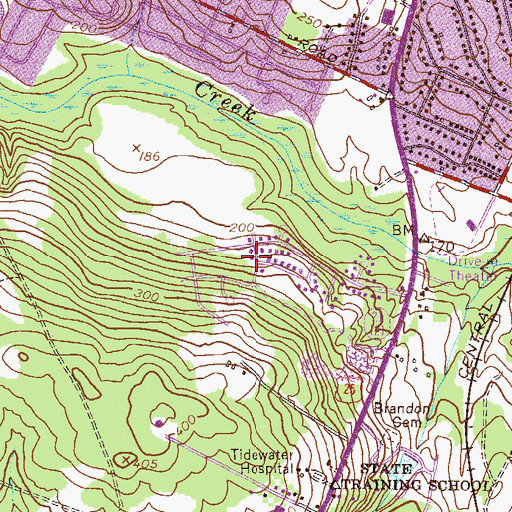 Topographic Map of Pepperidge, GA