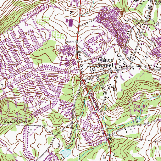 Topographic Map of Rennison School (historical), GA