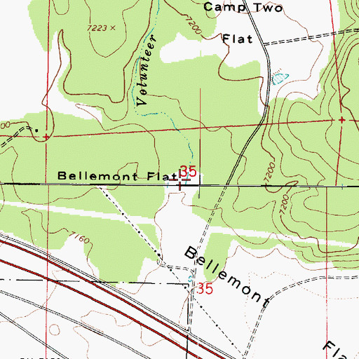 Topographic Map of Volunteer Wash, AZ