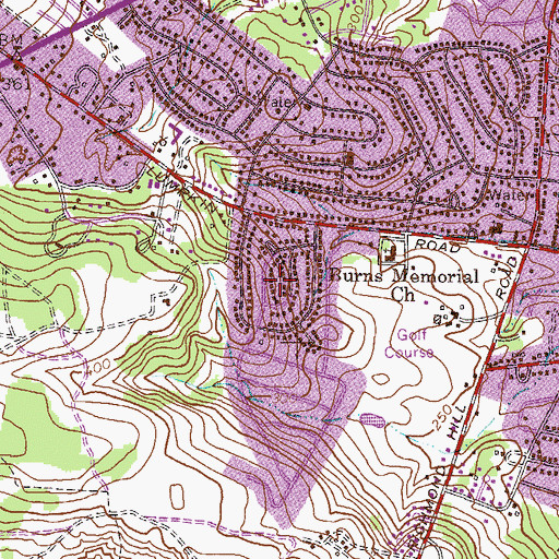 Topographic Map of Richmond Hills, GA