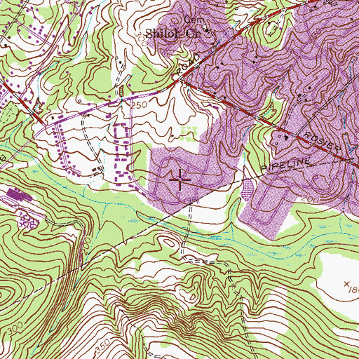 Topographic Map of Salem, GA