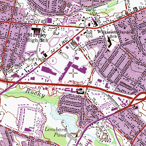 Topographic Map of Southgate Shopping Center, GA