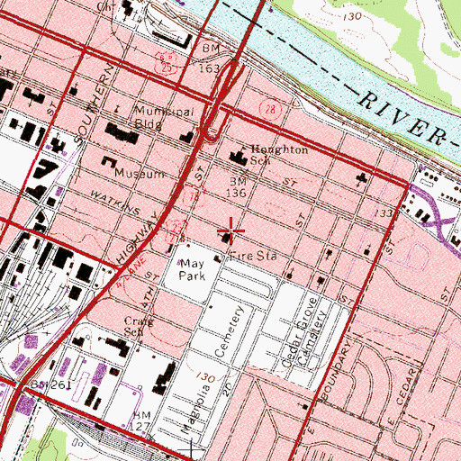 Topographic Map of Thankful Baptist Church, GA